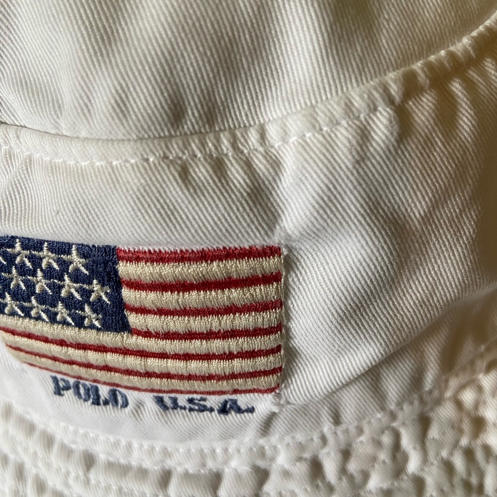 Polo by Ralph Lauren Red and White Hat with American Flag - Picture 7 of 10
